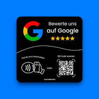 Google Bewertungskarte zum Kleben